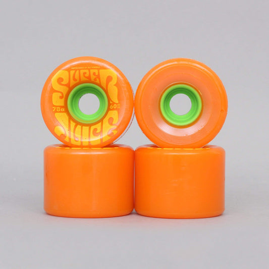 OJ 60mm 78A Super Juice Soft Skateboard Wheels Citrus