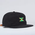 Load image into Gallery viewer, Passport Jamaica 5 Panel Cap Black