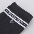 Load image into Gallery viewer, Passport Hi Sox Socks Black (5 Pack)