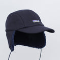 Load image into Gallery viewer, Patagonia Recycled Wool Ear Flap Cap Classic Navy