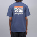 Load image into Gallery viewer, Patagonia Line Logo Ridge Pocket Responsibili T-Shirt Dolomite Blue