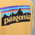 Load image into Gallery viewer, Patagonia P-6 Logo Responsibili T-Shirt Glyph Gold