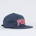 Load image into Gallery viewer, Pop Trading Arch 6 Panel Cap Navy