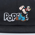 Load image into Gallery viewer, Pop Trading Pop Eye 6 Panel Cap Black