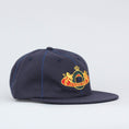 Load image into Gallery viewer, Pop Trading Royal O 6 Panel Cap Navy