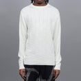 Load image into Gallery viewer, Pop Trading Check Panel Knit Crew Off White