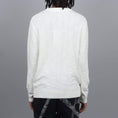 Load image into Gallery viewer, Pop Trading Check Panel Knit Crew Off White