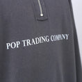 Load image into Gallery viewer, Pop Trading Lightweight Sportswear Company Halfzip Charcoal