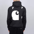 Load image into Gallery viewer, Pop Trading X Carhartt Hood Sweatshirt Black