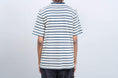 Load image into Gallery viewer, Pop Trading Blaine Stripe Pocket T-Shirt Dark Teal / Off White