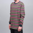 Load image into Gallery viewer, Pop Trading Harold Stripe Longsleeve T-Shirt Combat / Pink