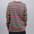Load image into Gallery viewer, Pop Trading Harold Stripe Longsleeve T-Shirt Combat / Pink
