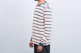 Load image into Gallery viewer, Pop Trading Kris Striped Longsleeve T-Shirt Dark Teal / Off White