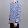 Load image into Gallery viewer, Pop Trading Pop Eye Striped Longsleeve T-Shirt Royal / White