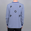 Load image into Gallery viewer, Pop Trading Pop Eye Striped Longsleeve T-Shirt Royal / White