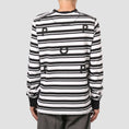 Load image into Gallery viewer, Pop Trading Striped Longsleeve T-Shirt Black / White