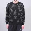 Load image into Gallery viewer, Paccbet Graphic Jacquard Knit Sweater Black