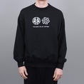 Load image into Gallery viewer, Paccbet Reflective Print Sweatshirt Crew Black