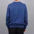 Load image into Gallery viewer, Paccbet Reflective Print Sweatshirt Crew Navy