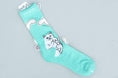 Load image into Gallery viewer, Rip N Dip Lord Nermal Heather Socks Aqua