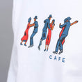 Load image into Gallery viewer, Skateboard Cafe Dance All Over Longsleeve T-Shirt White