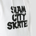 Load image into Gallery viewer, Slam City Skates Classic Logo Hood White