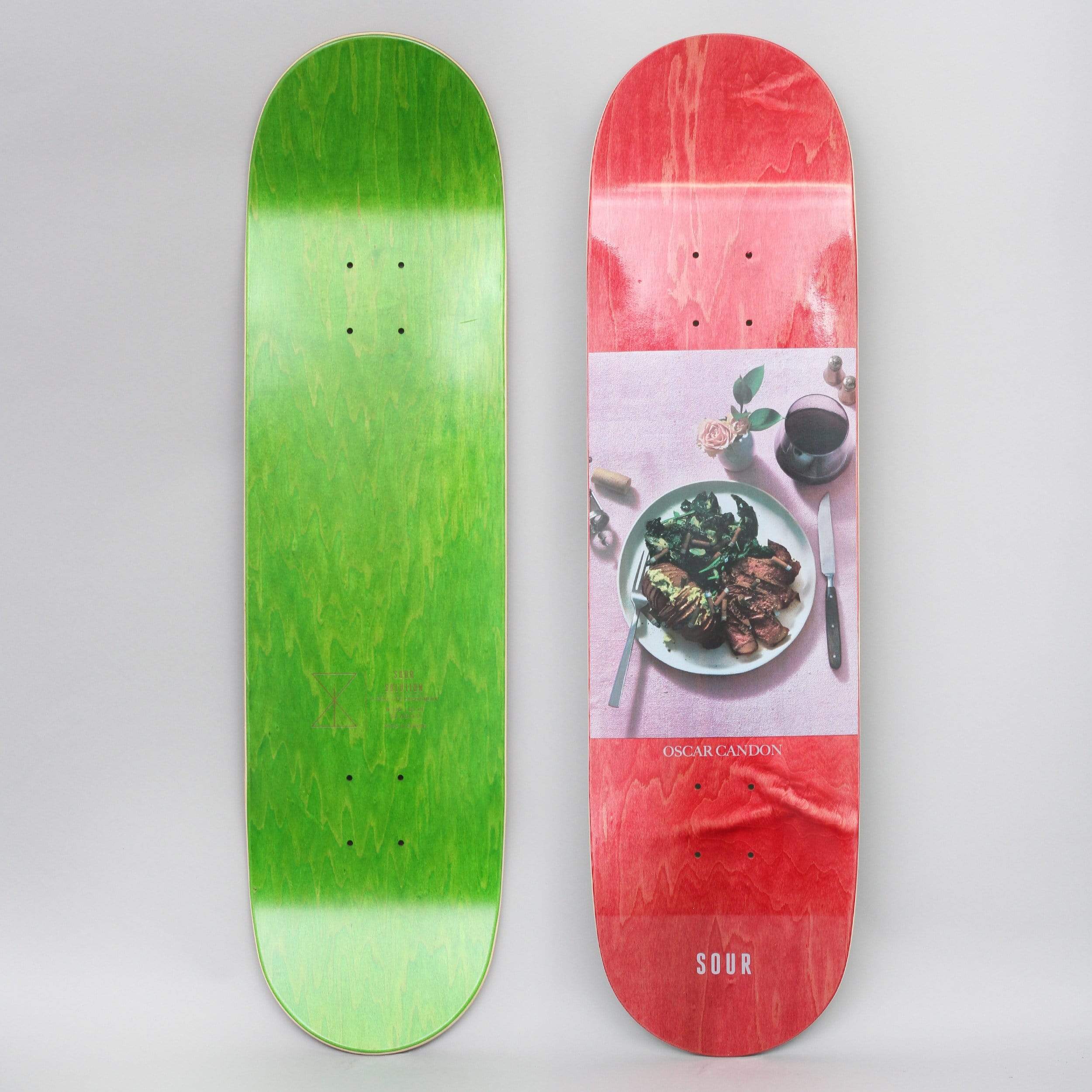 Sour 8.375 Oscar Gourmet Skateboard Deck Red – Slam City Skates