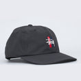 Load image into Gallery viewer, Stussy Bars Logo Low Pro Cap Black