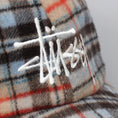 Load image into Gallery viewer, Stussy Big Logo Plaid Low Pro Cap Camel