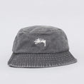 Load image into Gallery viewer, Stussy Stock Washed Bucket Hat Black