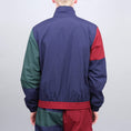 Load image into Gallery viewer, Stussy Panel Track Jacket Navy