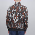 Load image into Gallery viewer, Stussy Tree Bark Fleece Jacket Brown