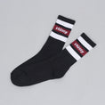 Load image into Gallery viewer, Stussy Stripe Crew Socks Black / White