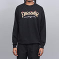Load image into Gallery viewer, Thrasher Calligraphy Crew Black