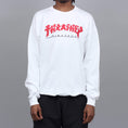 Load image into Gallery viewer, Thrasher Godzilla Crew White