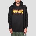 Load image into Gallery viewer, Thrasher Flame Logo Hood Black