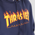 Load image into Gallery viewer, Thrasher Flame Logo Hood Navy
