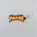 Load image into Gallery viewer, Thrasher Flame Logo Key Chain Black / Yellow
