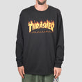 Load image into Gallery viewer, Thrasher Flame Logo Longsleeve T-Shirt Black