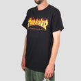 Load image into Gallery viewer, Thrasher Flame Logo T-Shirt Black
