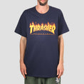 Load image into Gallery viewer, Thrasher Flame Logo T-Shirt Navy
