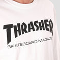 Load image into Gallery viewer, Thrasher Mag Logo Longsleeve T-Shirt White