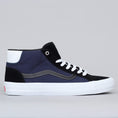 Load image into Gallery viewer, Vans Mid Skool Pro Shoes (Streetmachine) Black / Dark Blue / Traditional White