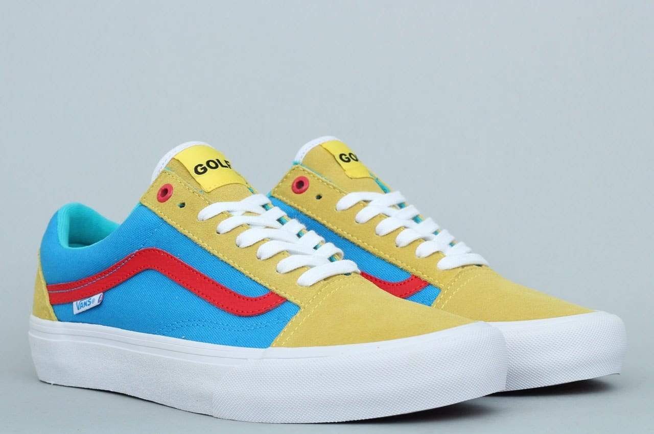 Vans Old Skool Pro Shoes Golf Wang Yellow / Blue / Red