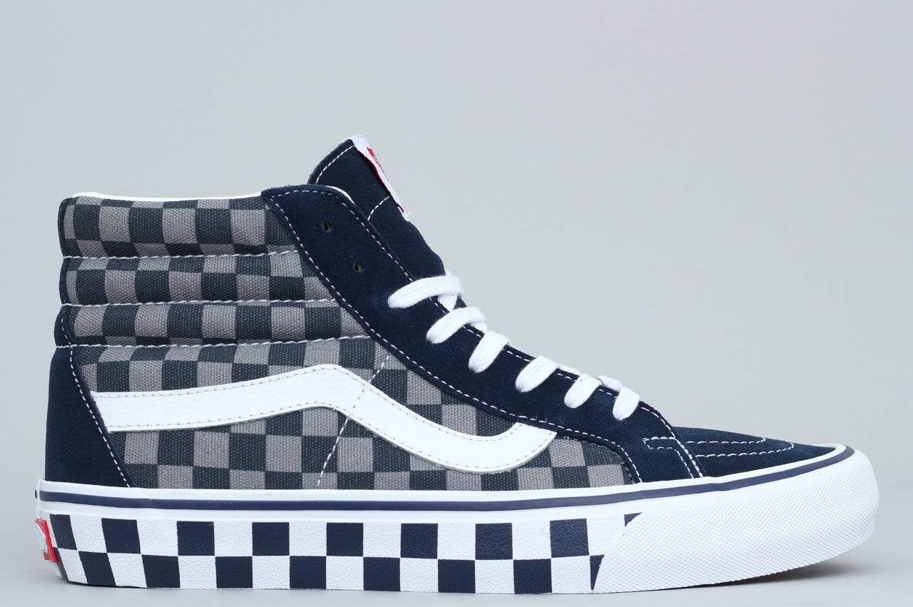 Vans Sk8-Hi Re-issue Pro 50th Anniversary '83 Shoes Checker Blue