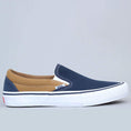 Load image into Gallery viewer, Vans Slip-On Pro Shoes Dress Blues / Medal Bronze