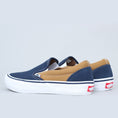 Load image into Gallery viewer, Vans Slip-On Pro Shoes Dress Blues / Medal Bronze