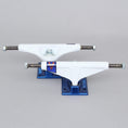 Load image into Gallery viewer, Venture 5.2 High Ravine V Light Skateboard Trucks White / Blue (Pair)