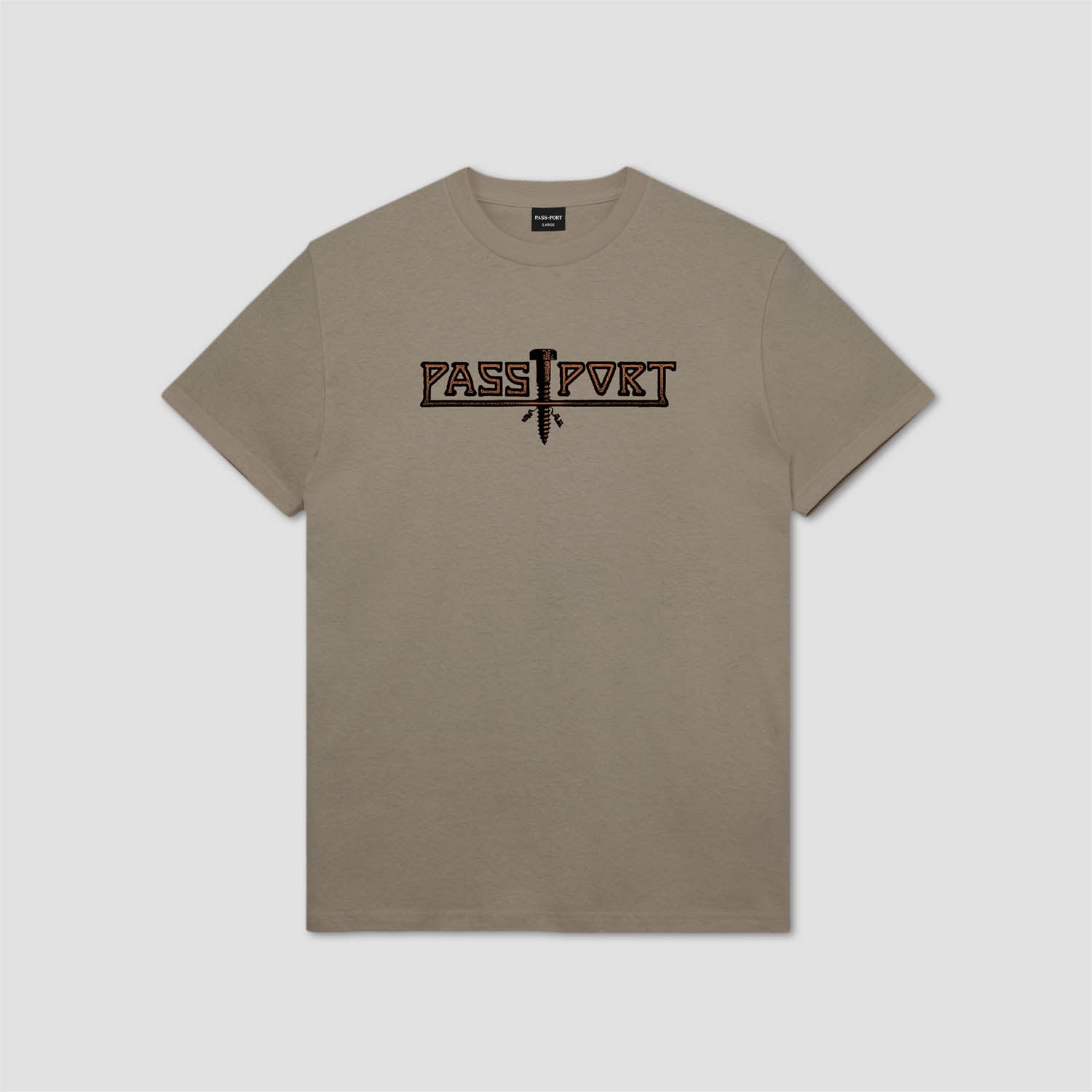 PassPort Screwed T-Shirt Khaki