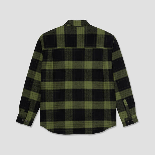 Polar Mike Longsleeve Shirt Flannel Black Army Green